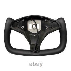 Yoke Steering Wheel Carbon Fiber for Tesla Model X & S 2014-2023 With Heated