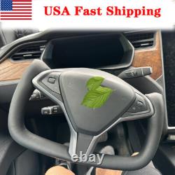 Yoke Steering Wheel For Tesla Model X & Model S 2014-2023 Leather No-Heating
