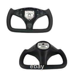 Yoke Steering Wheel For Tesla Model X & Model S 2014-2023 Leather No-Heating