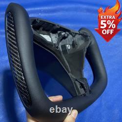 Yoke Steering Wheel Side Carbon Fiber for Tesla Model X/S 2014-2023 With Heated